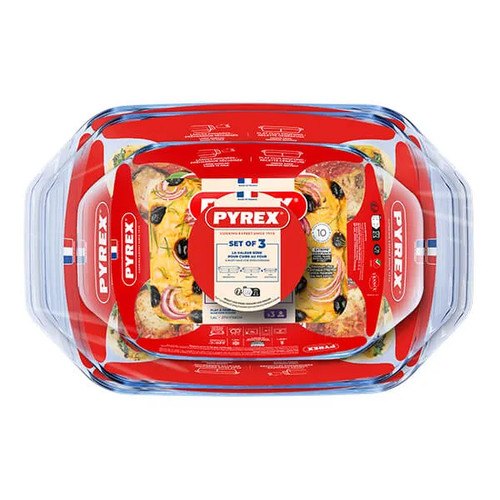 Pyrex piece roaster - 3, set