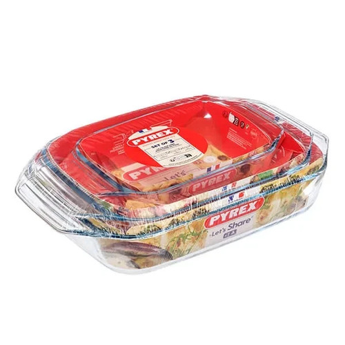 Pyrex set glass oven - pyrex, 3