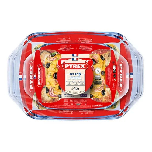 Pyrex piece roaster set - pyrex,