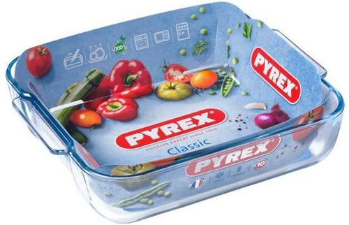 Pyrex classic glass - glass, square