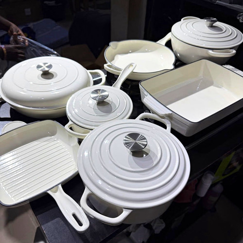 Salter piece white enamel - salter, 7-piece