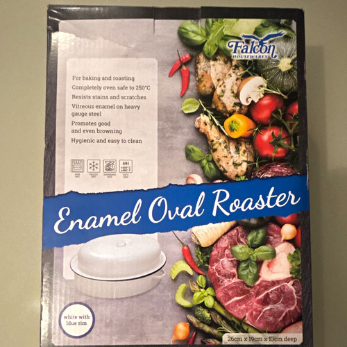 Falcon enamel oval - falcon, roasting