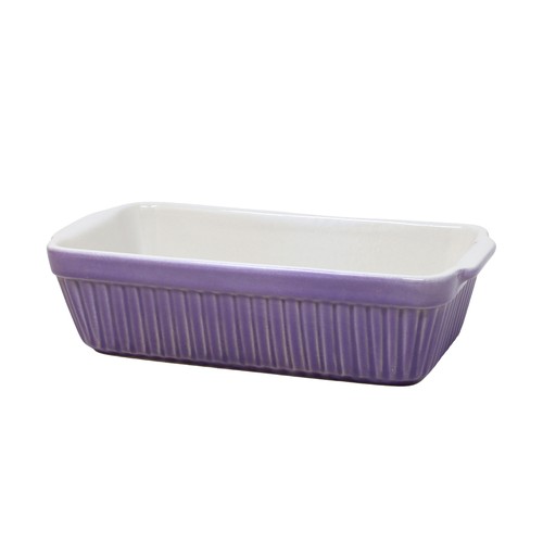 Baking dish purple ceramic - dish,