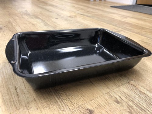 Enameled black roaster - enameled,